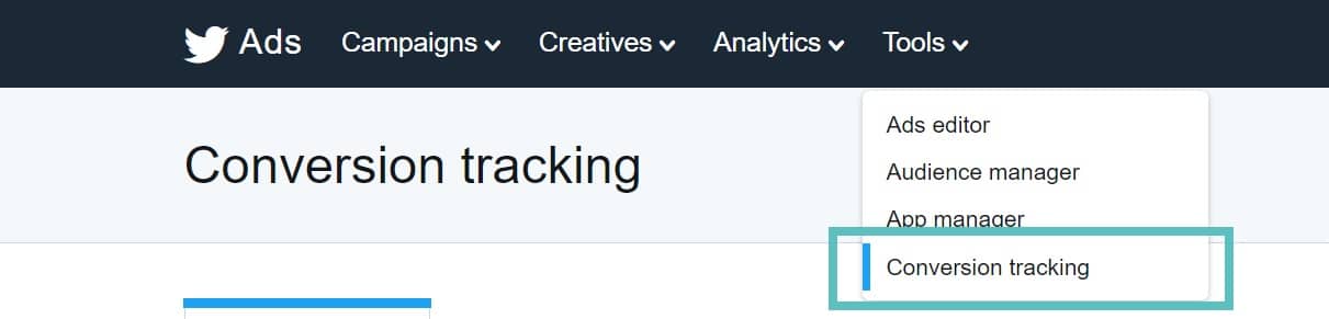 Twitter Ads Conversion Tracking