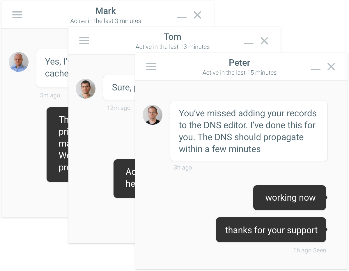 Live-Chat-Support in MyKinsta