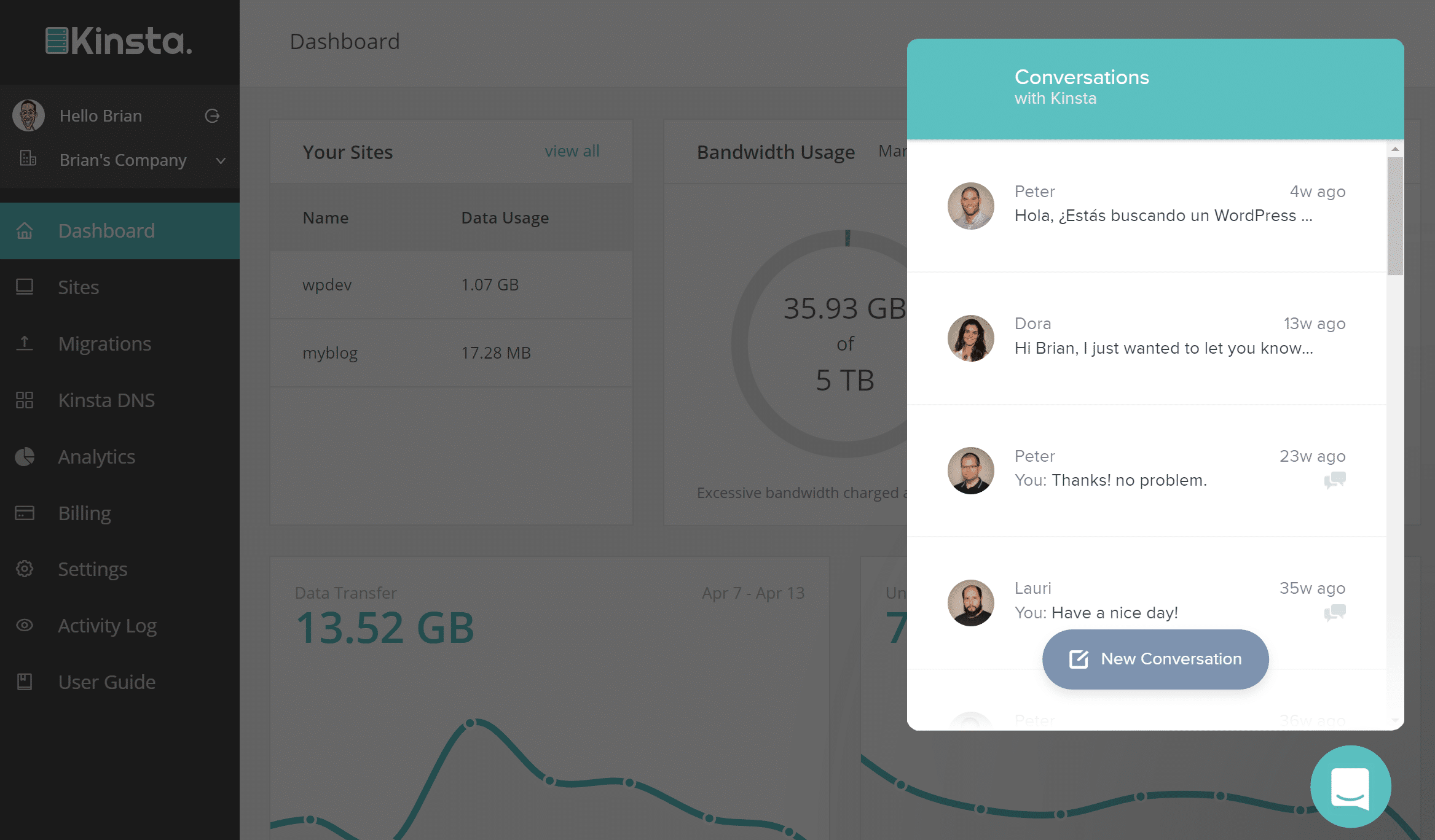 Kinsta Support kontaktieren
