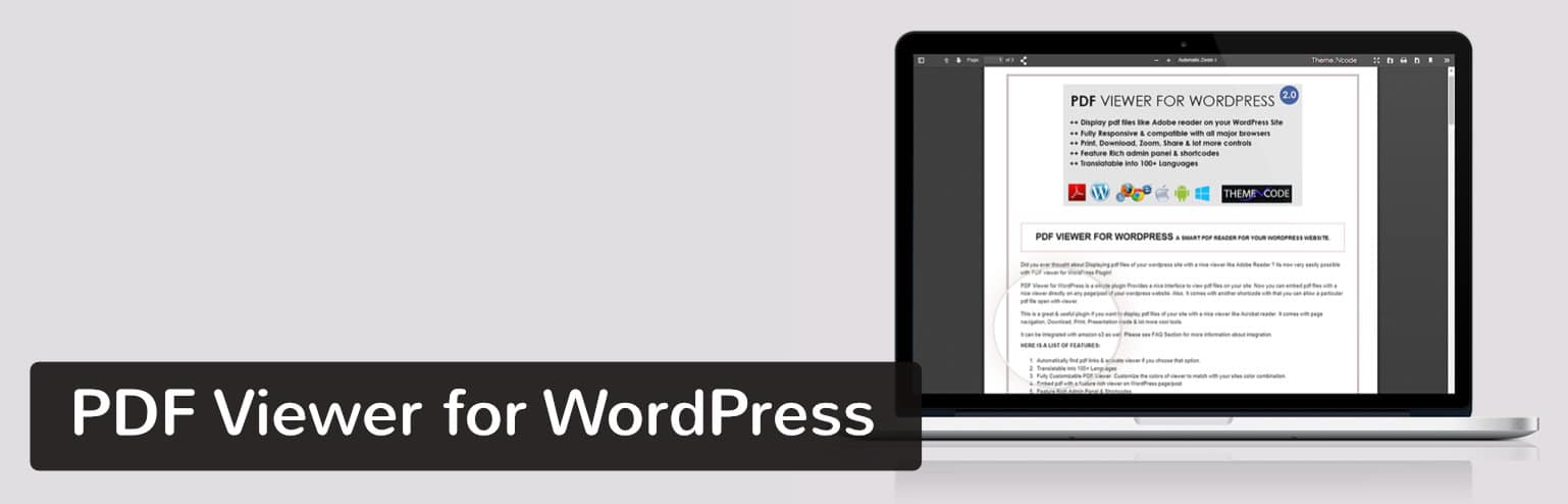 PDF Viewer for WordPress Plugin