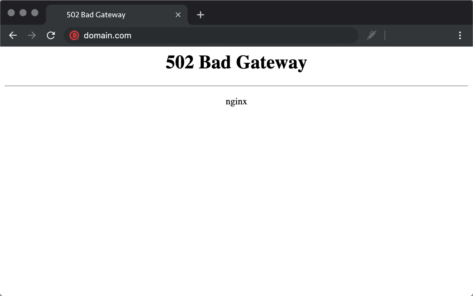 502 bad gateway binance