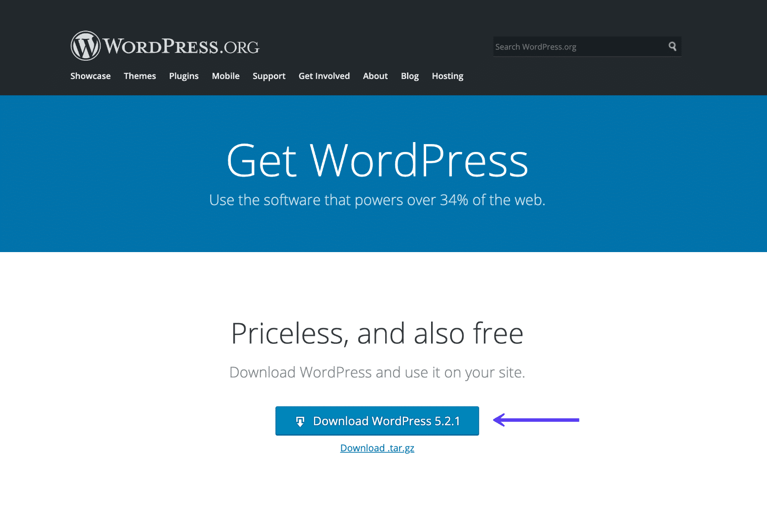 Download der neuesten WordPress Version