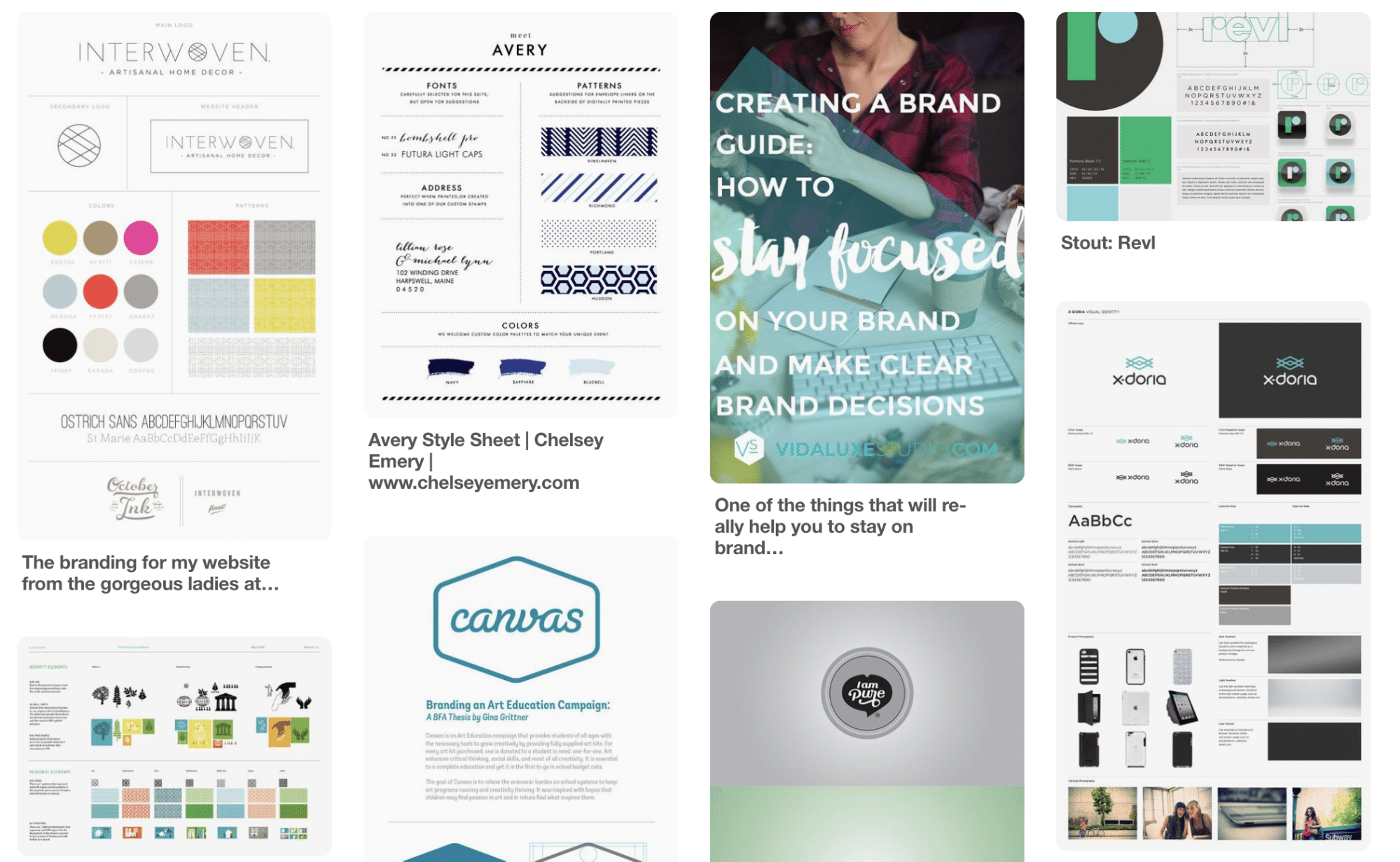Branding-Boards auf Pinterest