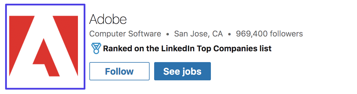 Adobe LinkedIn Logo