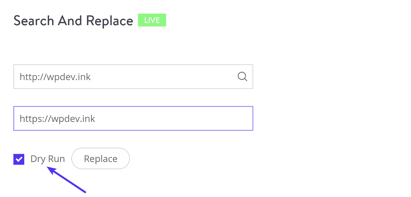 HTTP zu HTTPS Search and Replace
