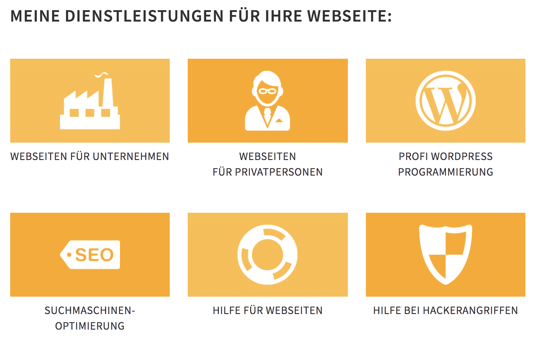 meine dienstleistungen für ihre webseite