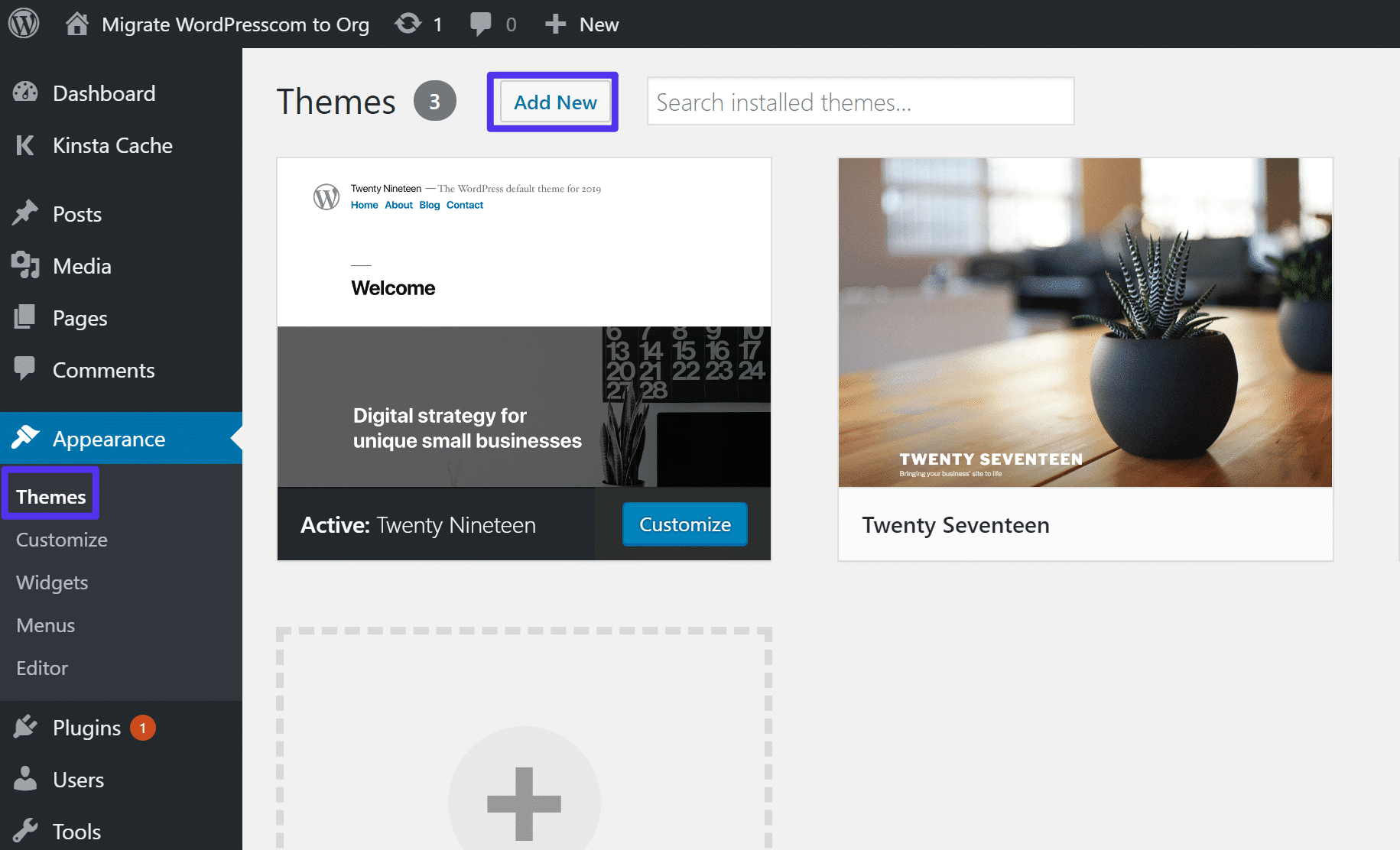 wie man ein neues WordPress-Theme installiert