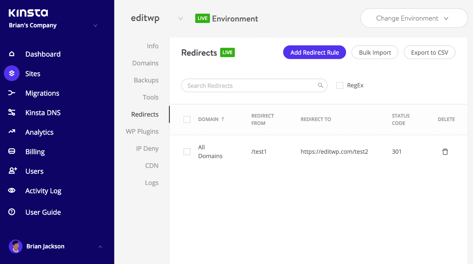 WordPress-Umleitungstool