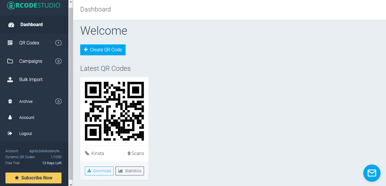 QR-Codeliste