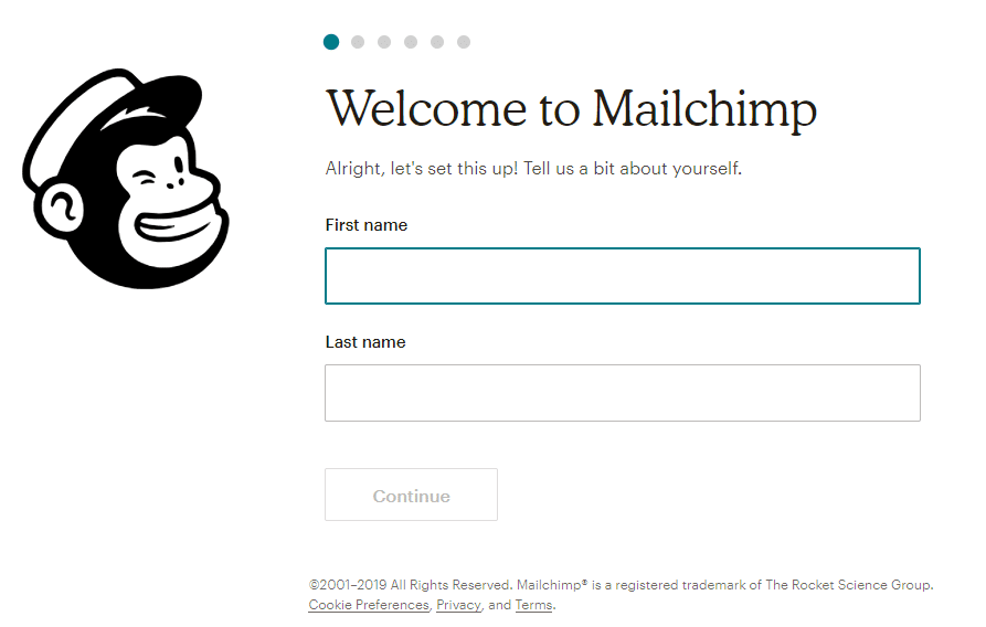 Mailchimp Info Anmeldung