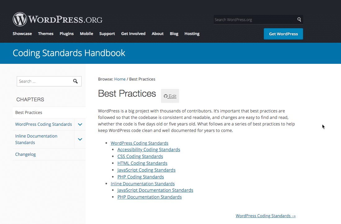 WordPress Codierungsstandards Handbuch