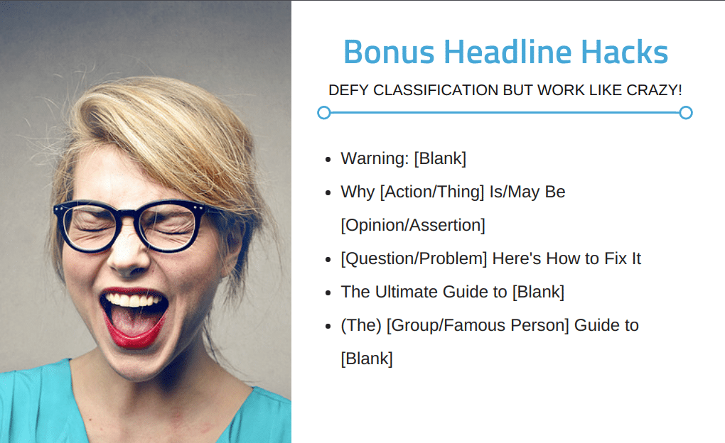 Bonus Headline Hacks