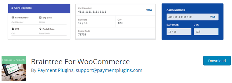 Braintree For WooCommerce Plugin