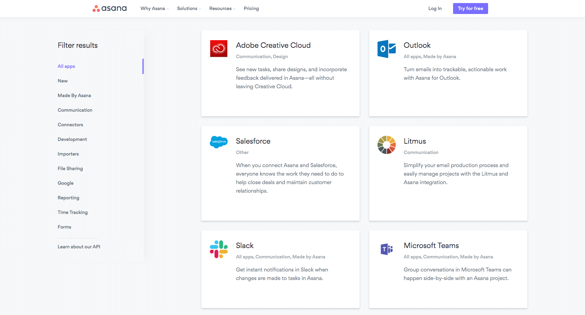 Asana Integrationen