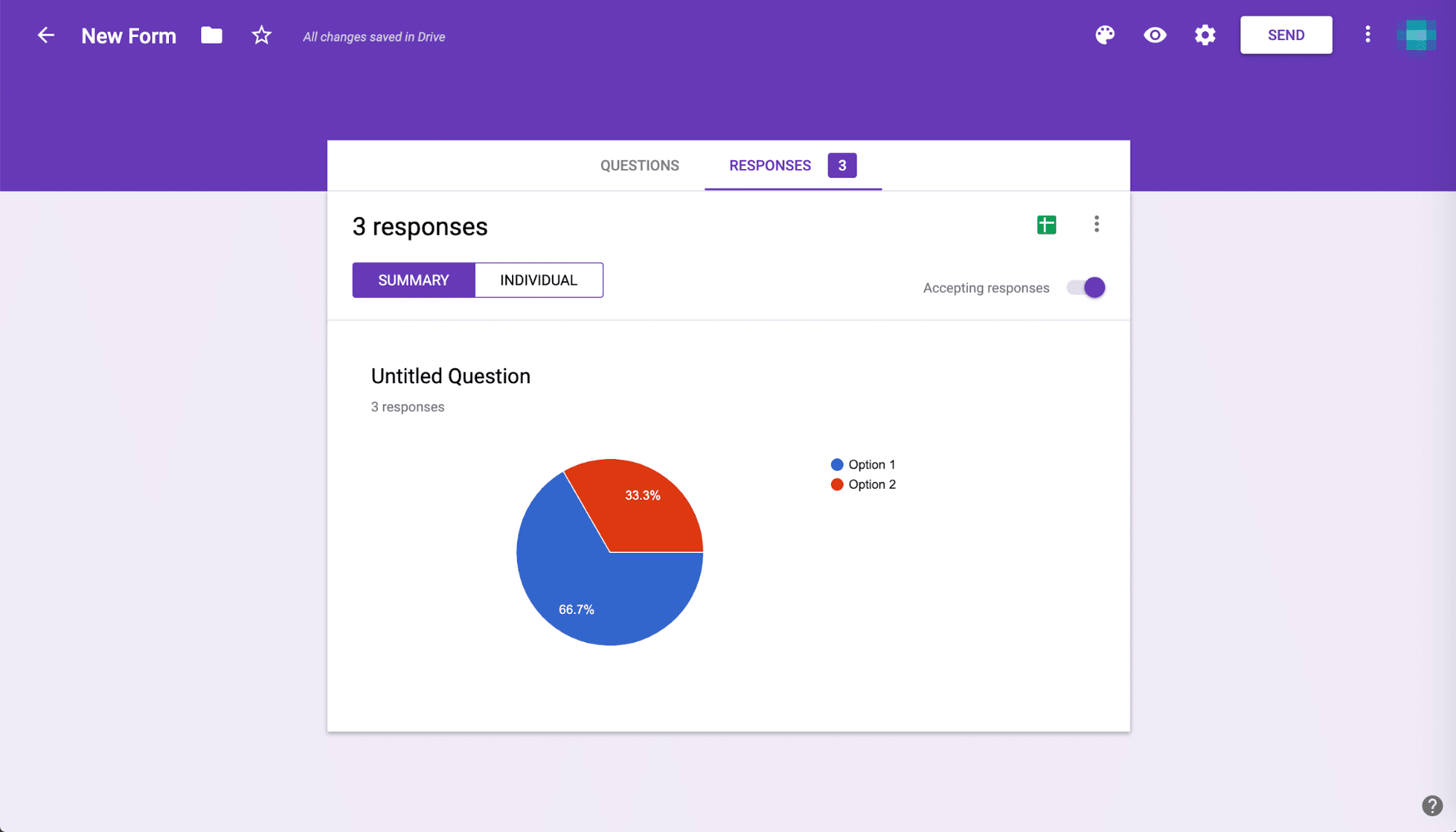 Google Form Antworten