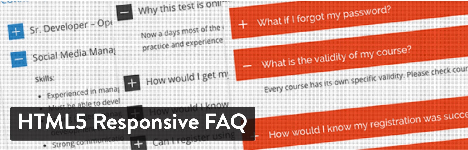 WordPress FAQ plugin: HTML5 Responsive FAQ