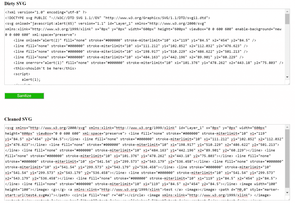 SVG Sanitizer Demo
