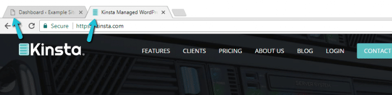 Ein Beispiel für ein WordPress-Favicon