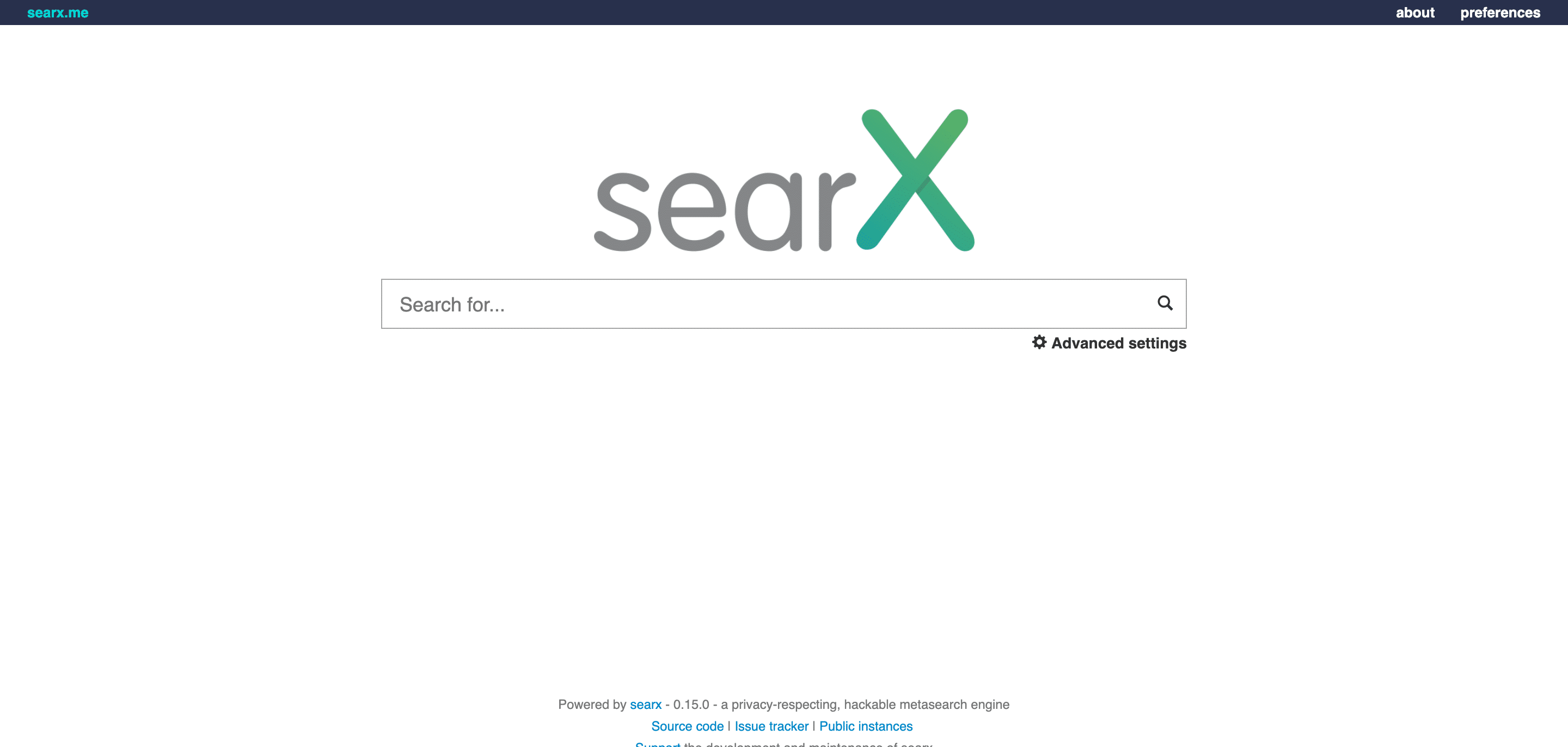 SearX Suchmaschine