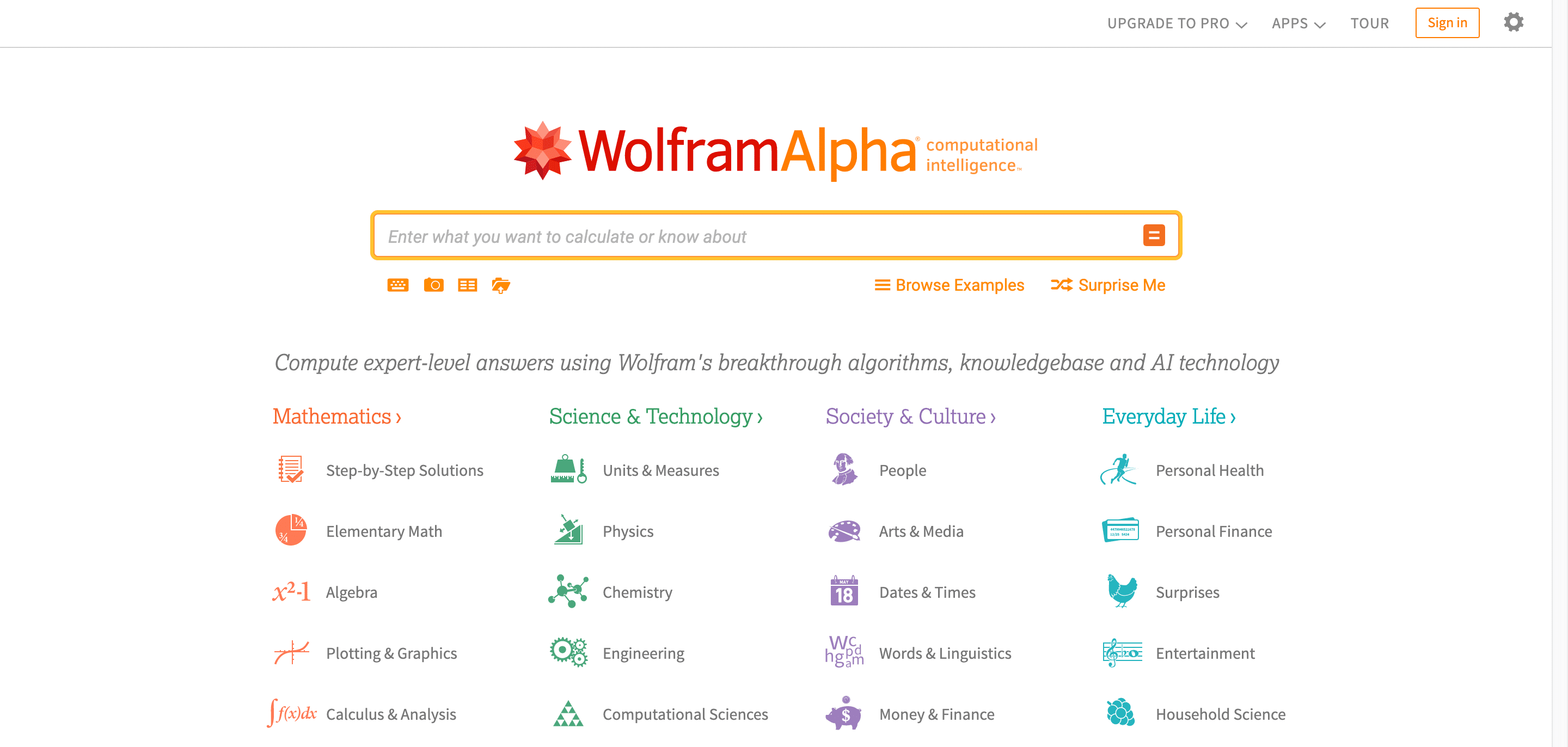 wolframalpha suchmaschine