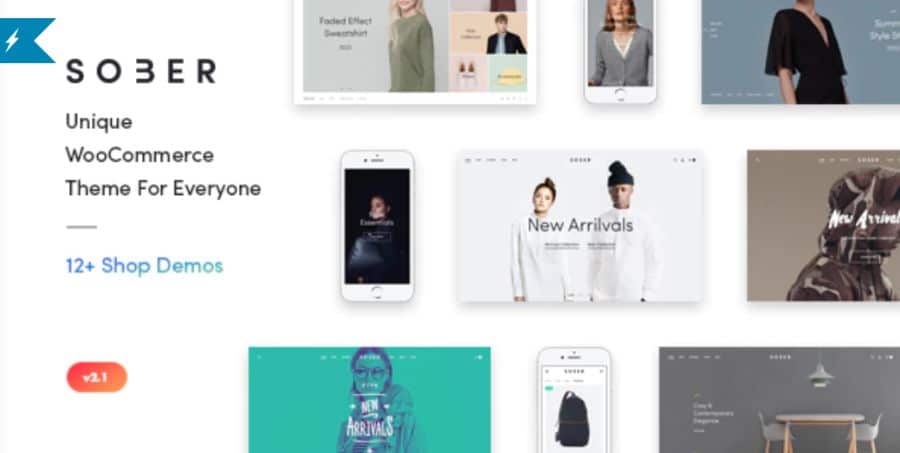 WooCommerce theme: Sober
