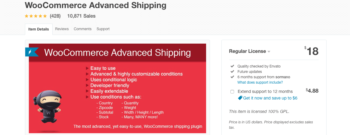 woocommerce advanced shipping