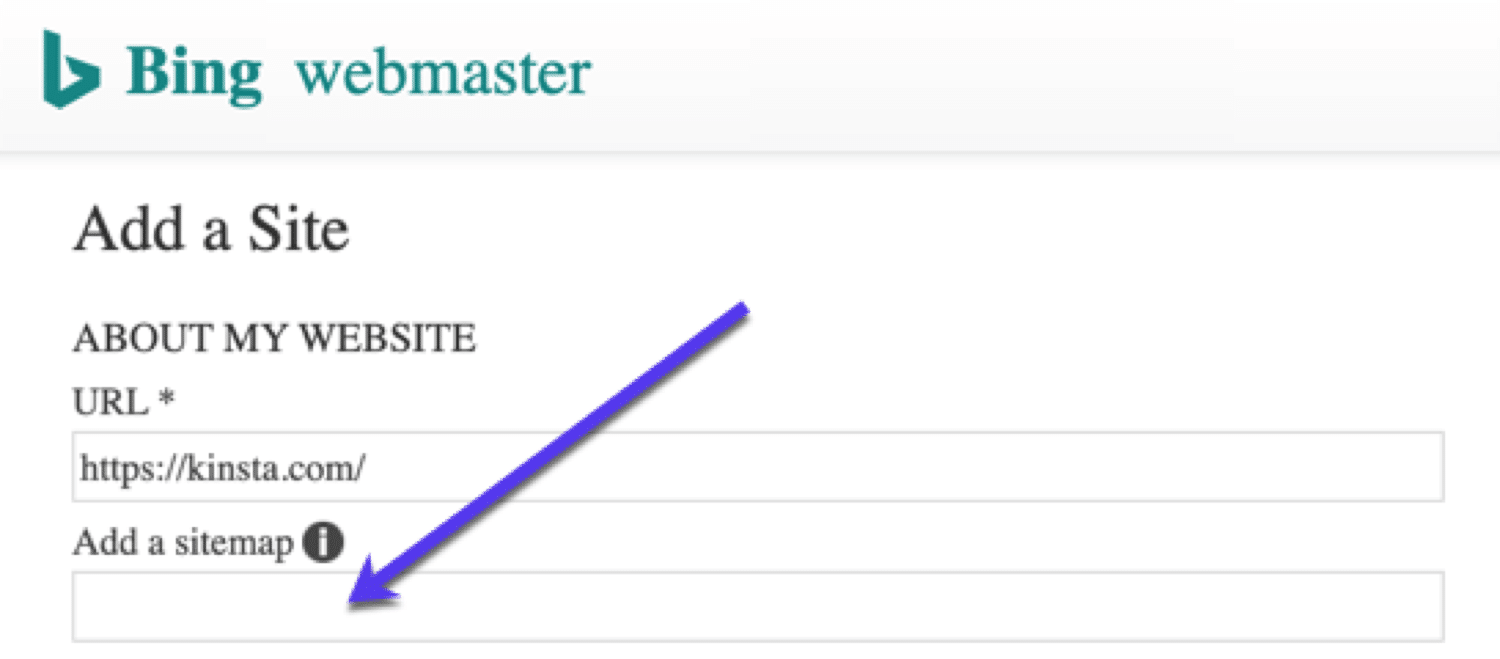 Hinzufügen einer XML-Sitemap zu Bing