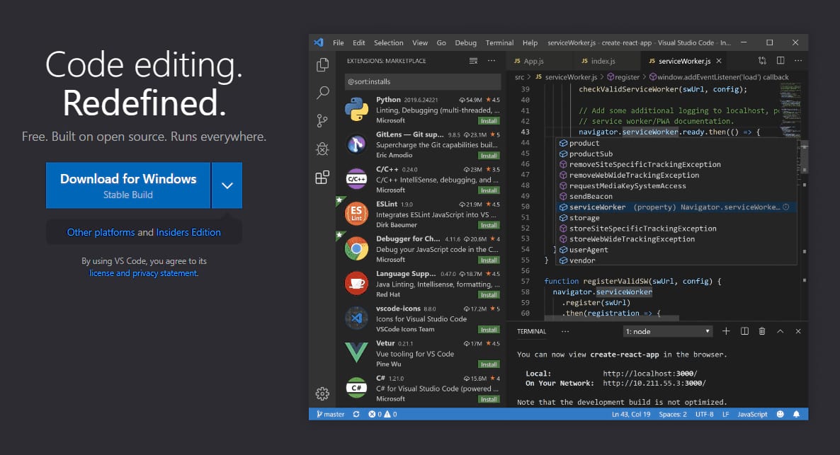 how to run html code in visual studio code