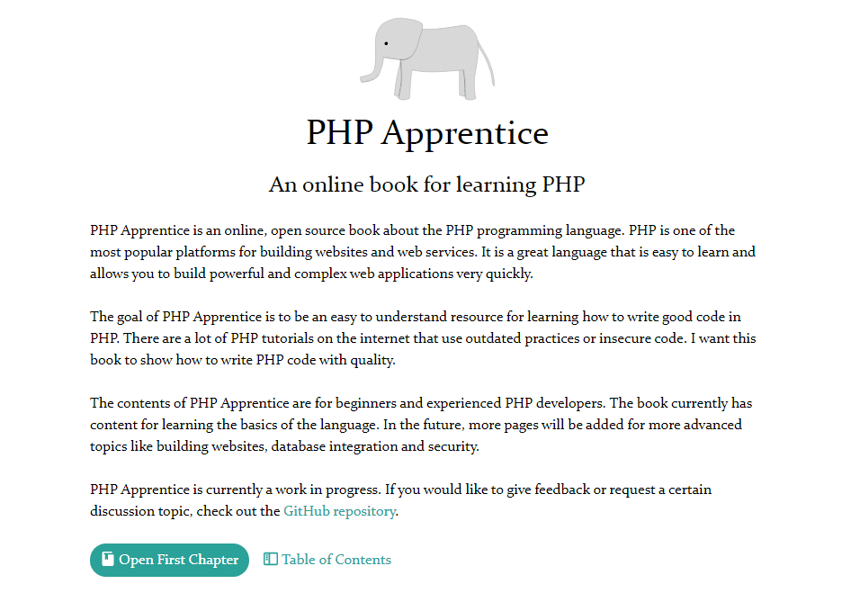 PHP Apprentice