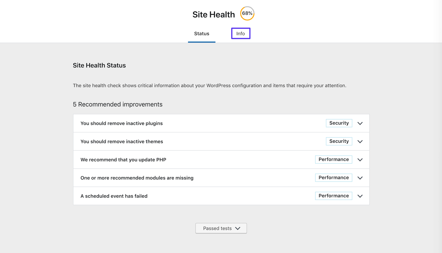 Site Health-Tool