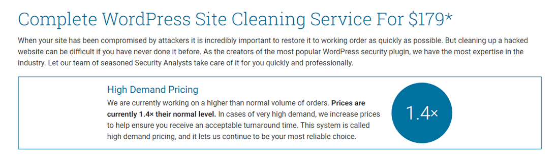 Wordfence WordPress Site Cleaning Service