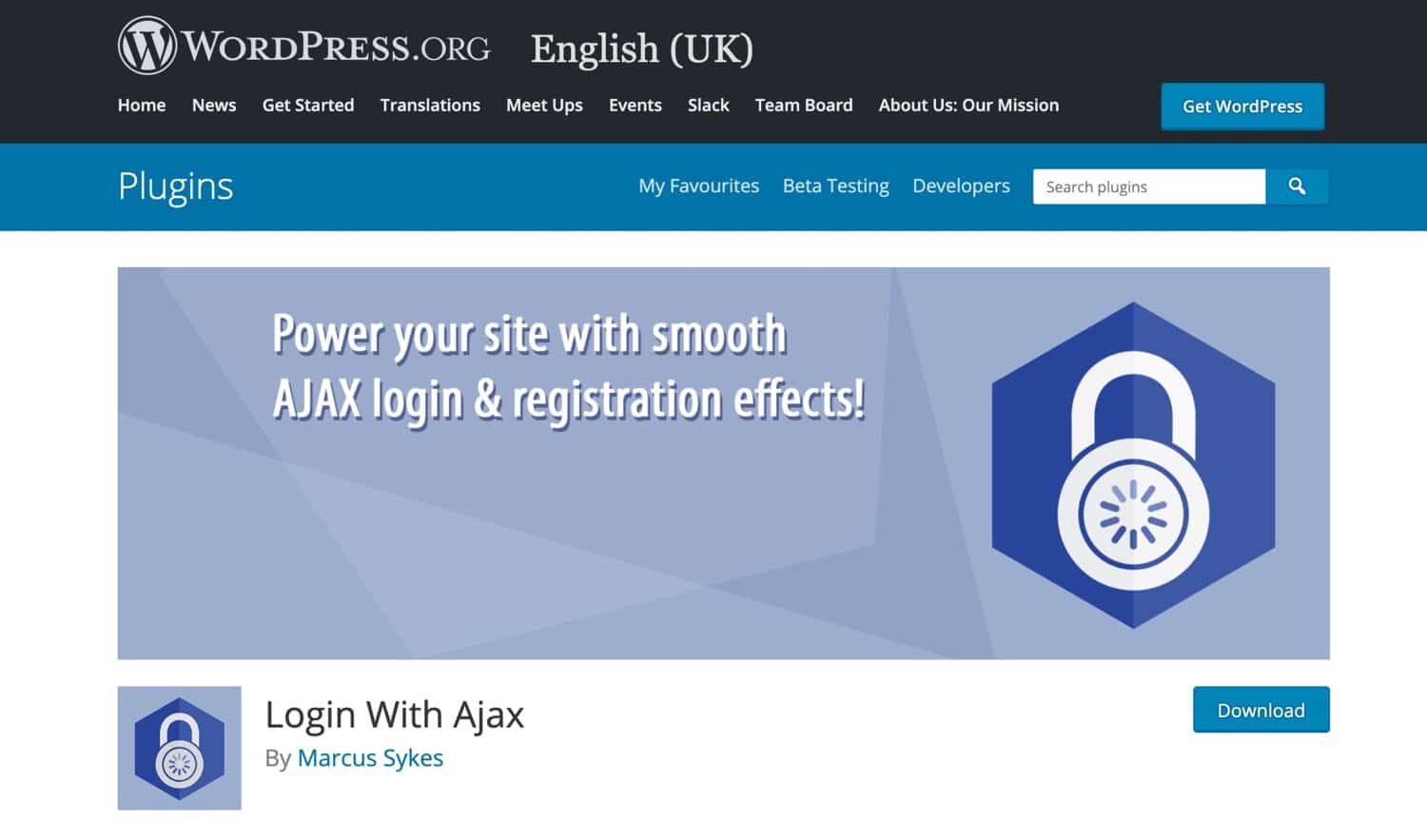 Login with Ajax widget plugin