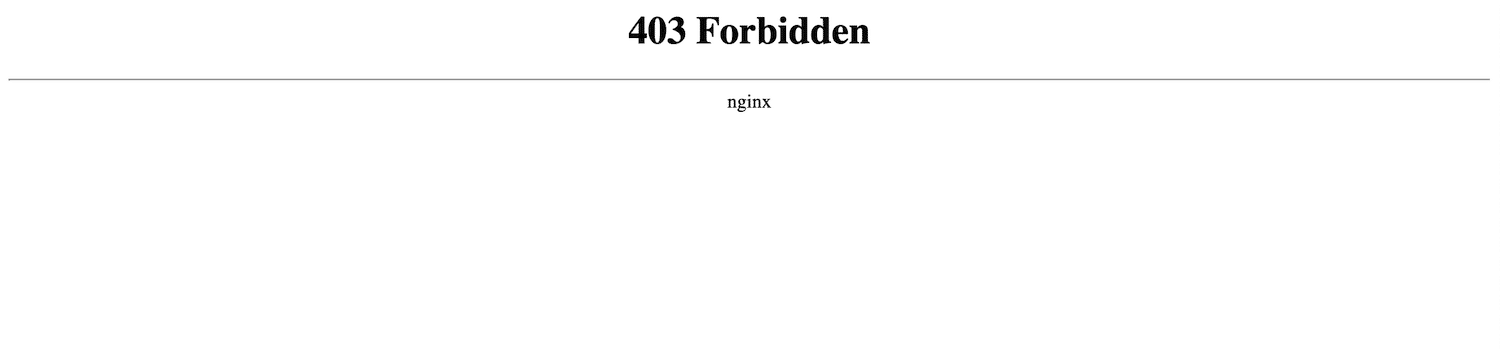 403 Forbidden Response in Google Chrome