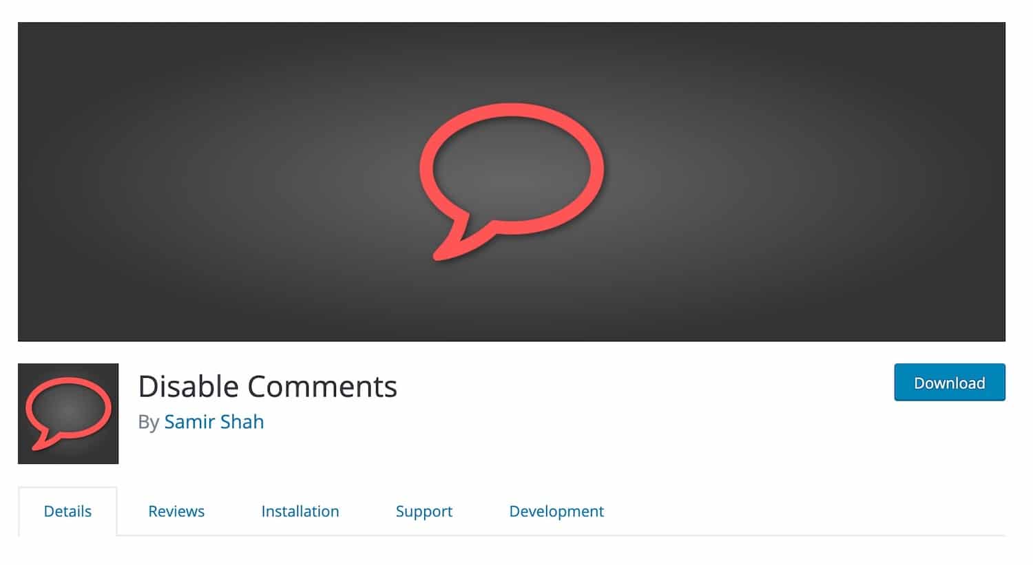 Disable Comments Plugin