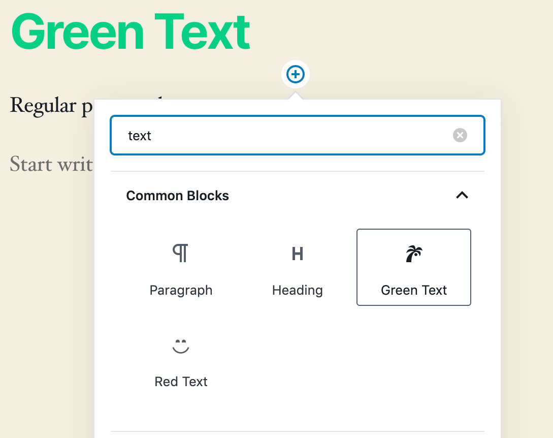 Heading Block Variationen