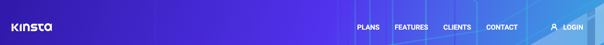 Kinsta Header-Menü