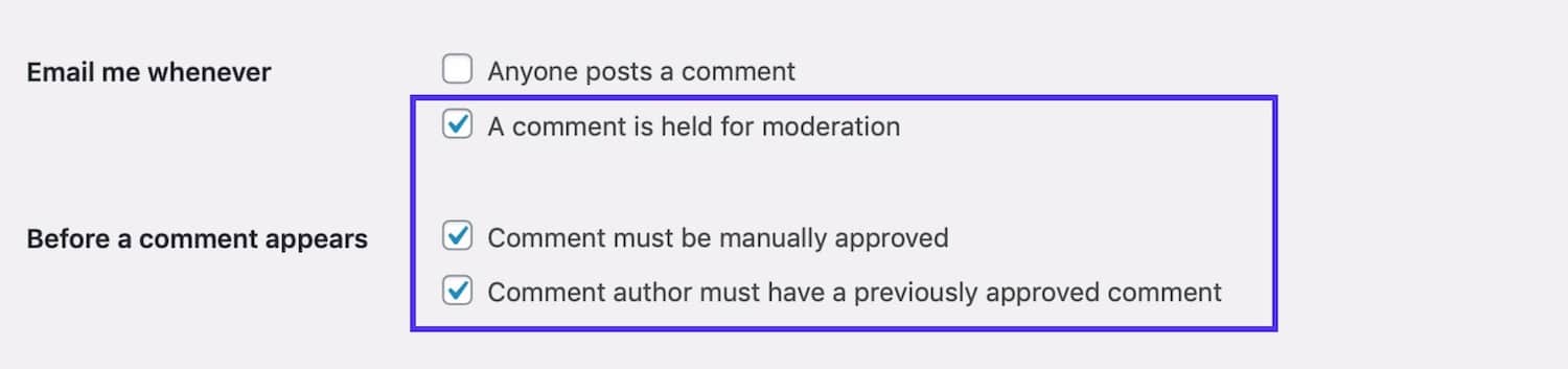 Kommentar-Moderation aktivieren