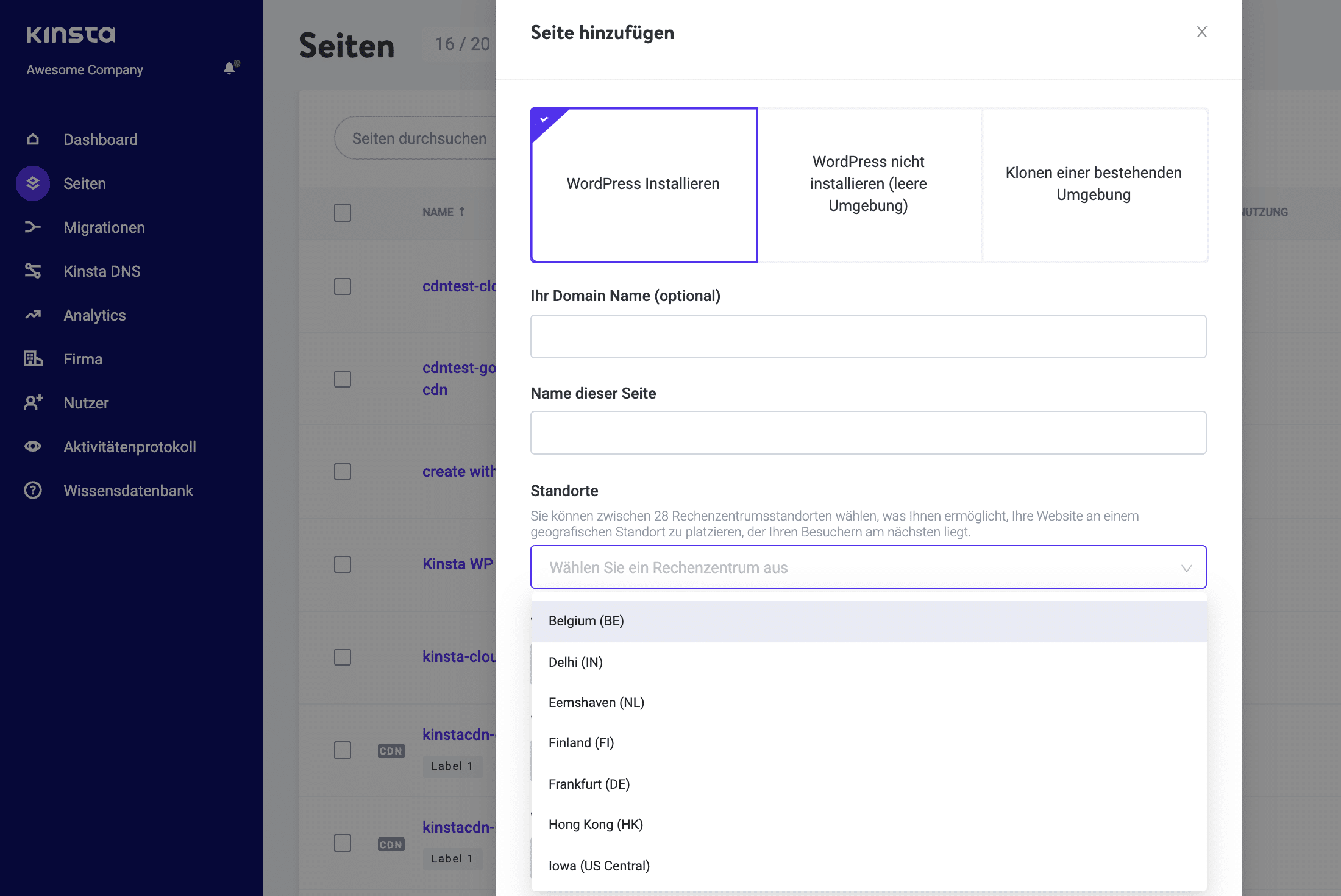 Google Cloud Platform Server Standorte