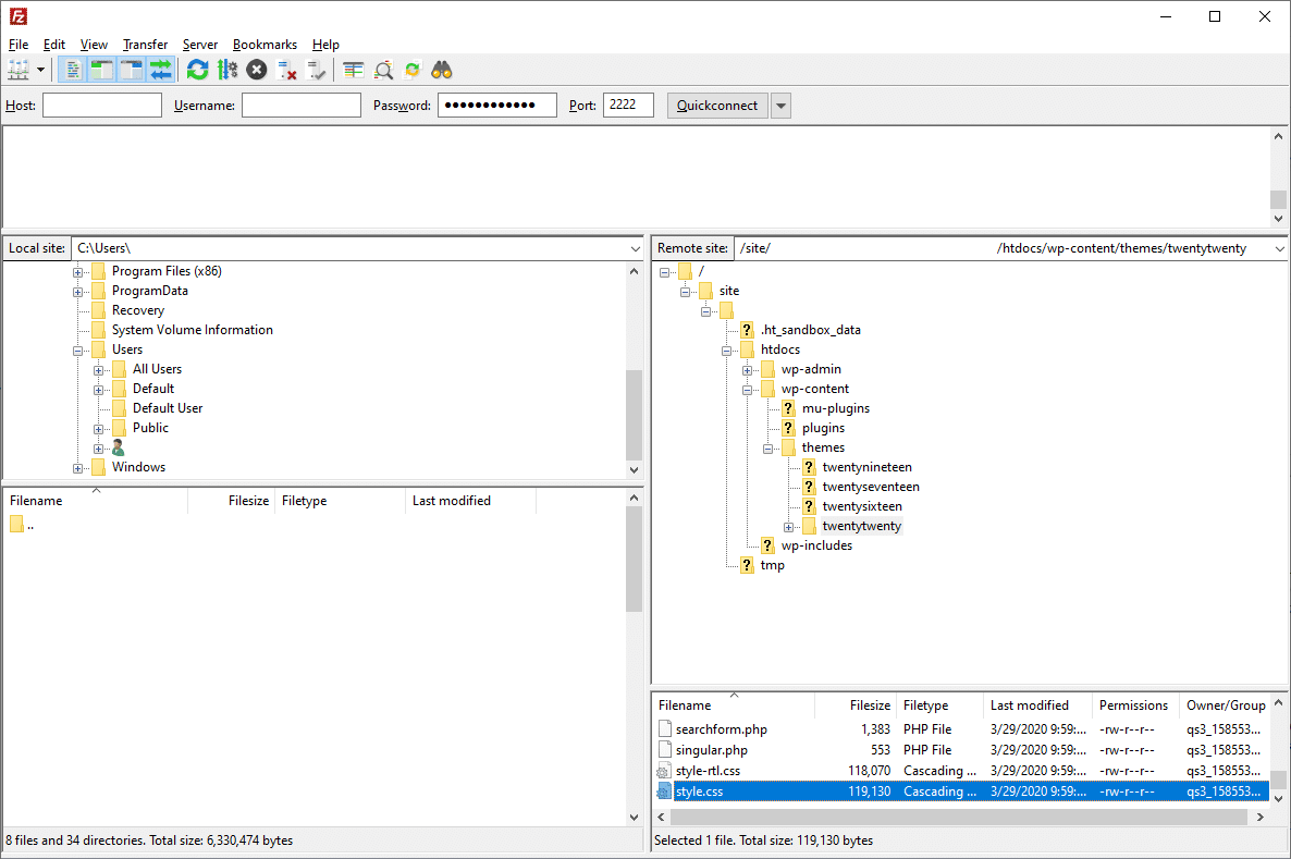 FileZilla benutzen