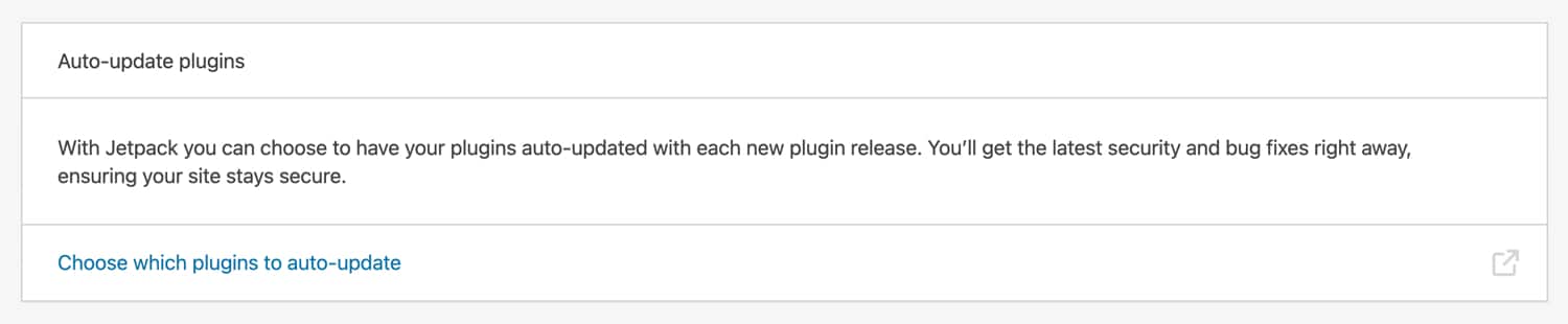 Auto-Update Plugins mit Jetpack.