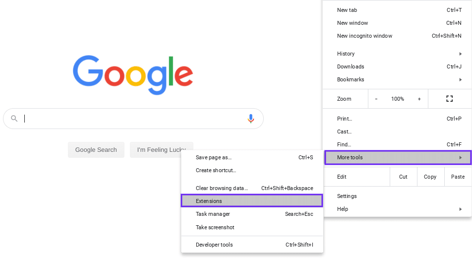 Google Chrome Erweiterungen