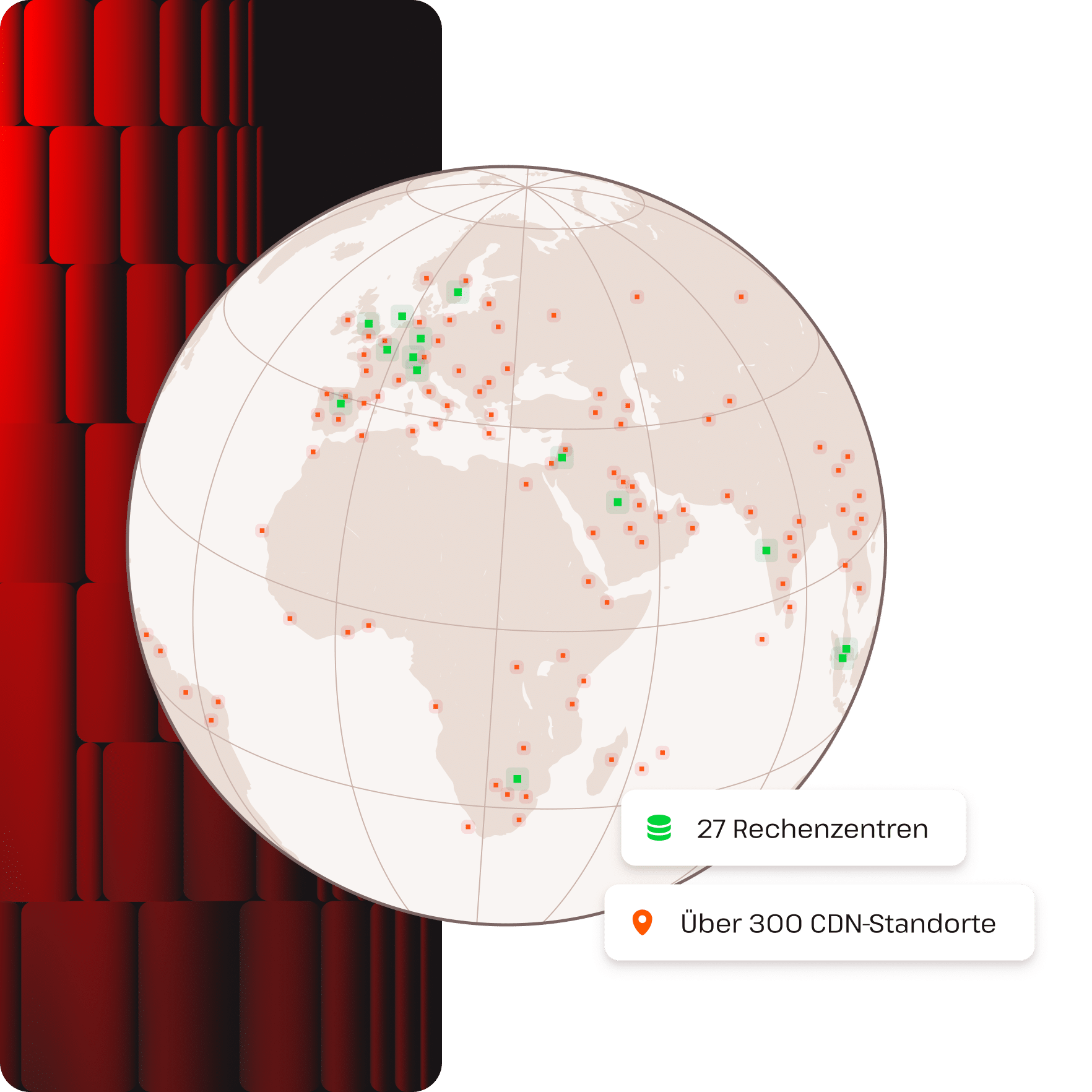 27 Rechenzentren und 300+ CDN PoPs