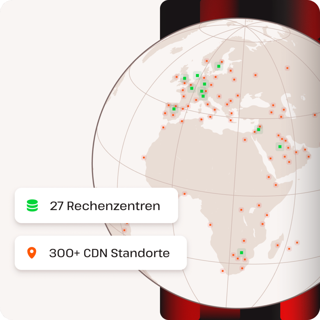 27 Rechenzentren und über 300 PoPs