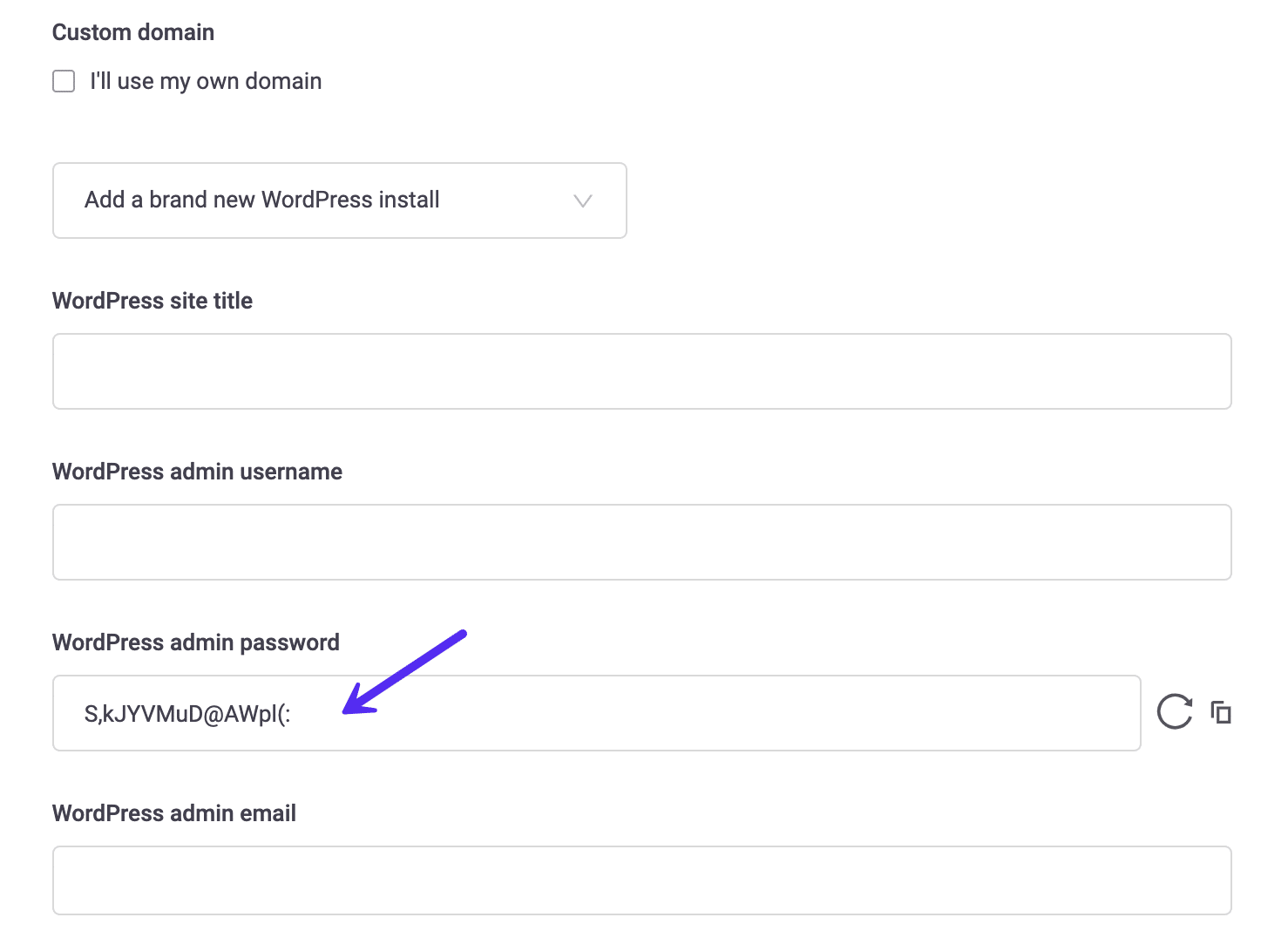 Tving sikker generering af password