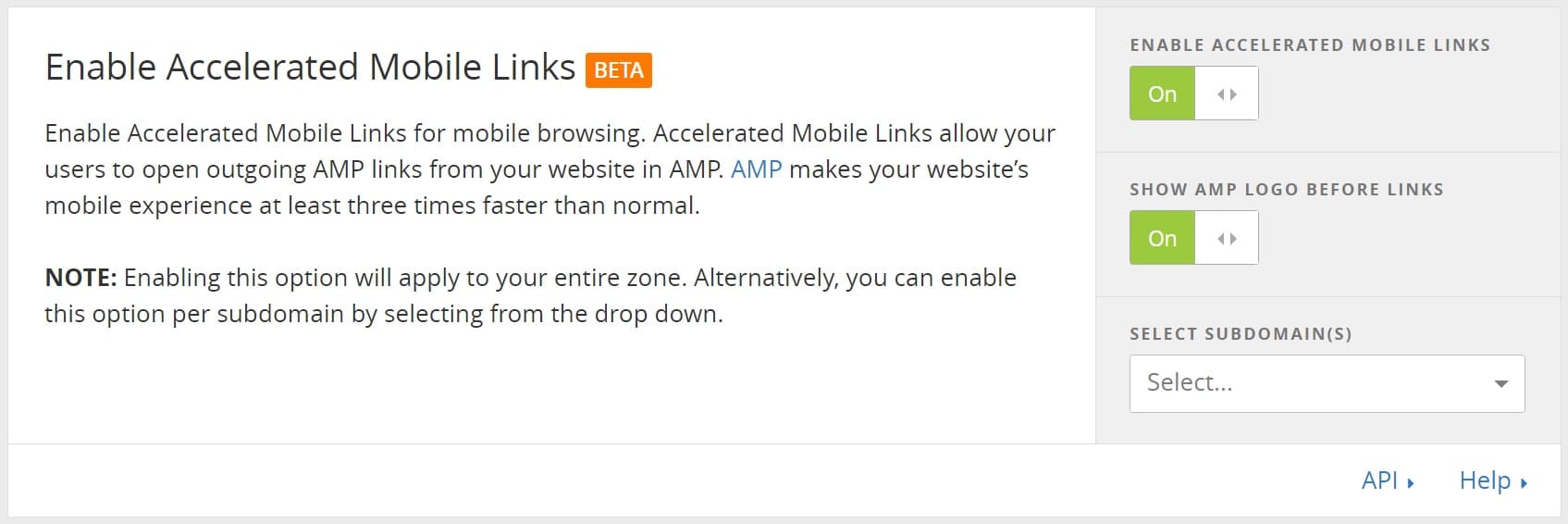 cloudflare accelerated mobile links