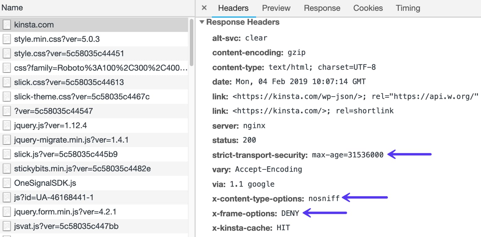 HTTP-sikkerheds headers