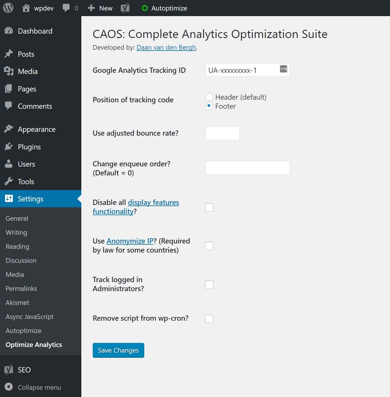Local Google Analytics lokal google analytics