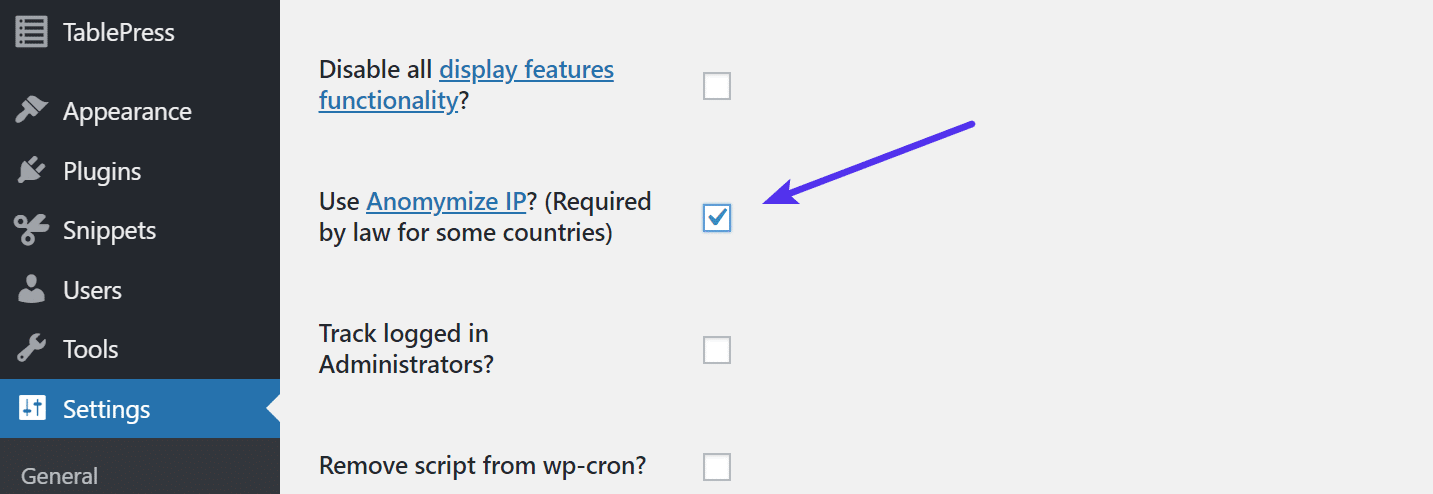 Anonymize IP i Google Analytics