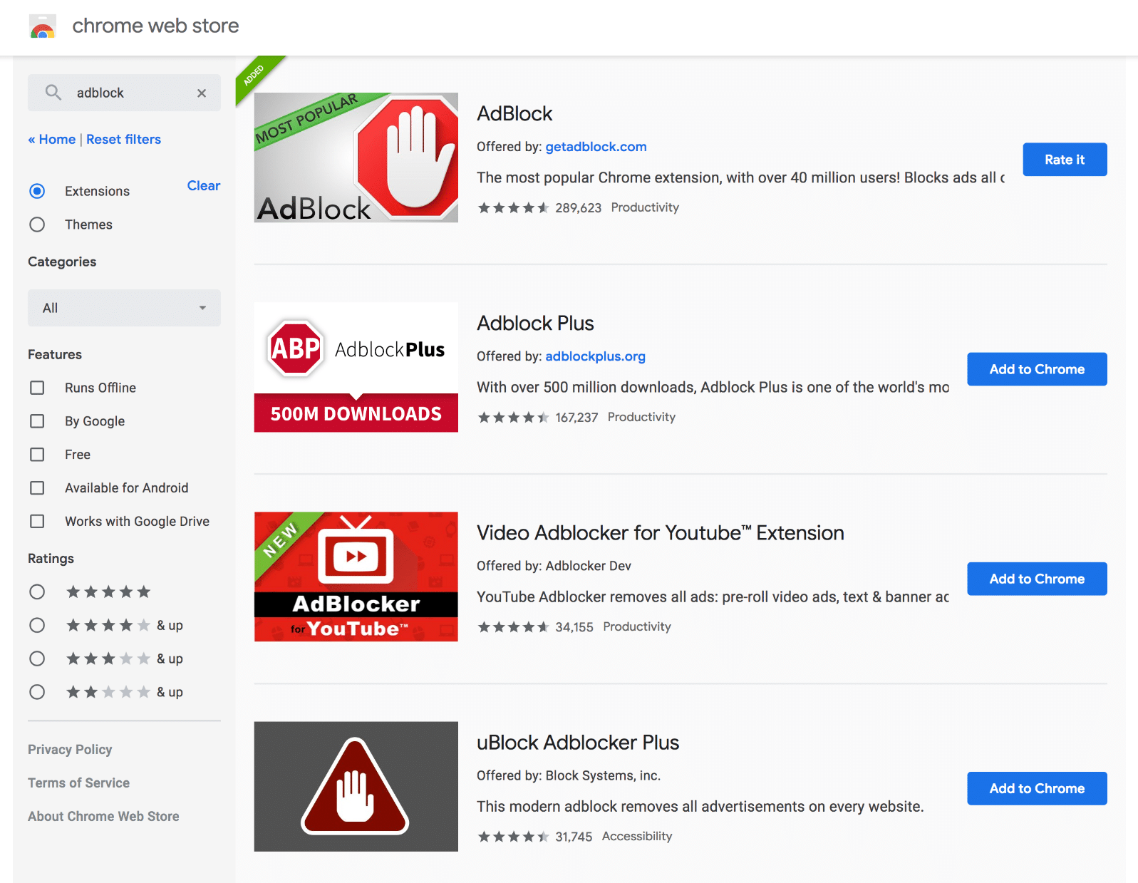 Youtube Adblock Chrome - roblox ads filter easylist standard