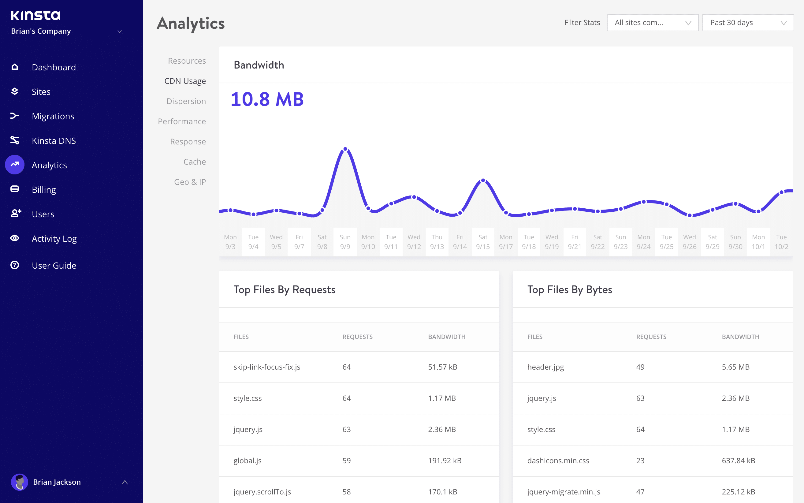 CDN brug i analytics